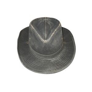 Dorfman Pacific Co. DPC Outback Hat Men's Size Large Black Weathered Distressed